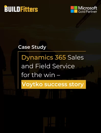 success story on wining Voytko from dynamic 365 sales and field service