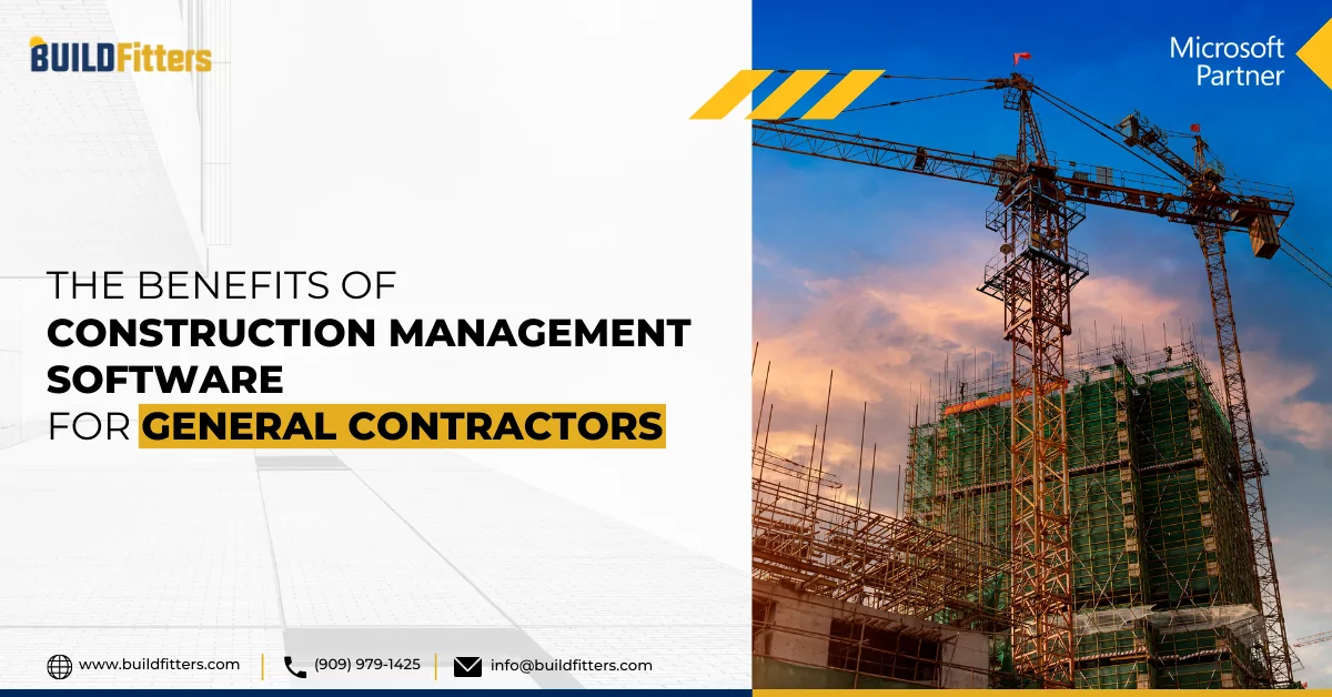 Infographics show the Benefits of Construction Management Software For General Contractors