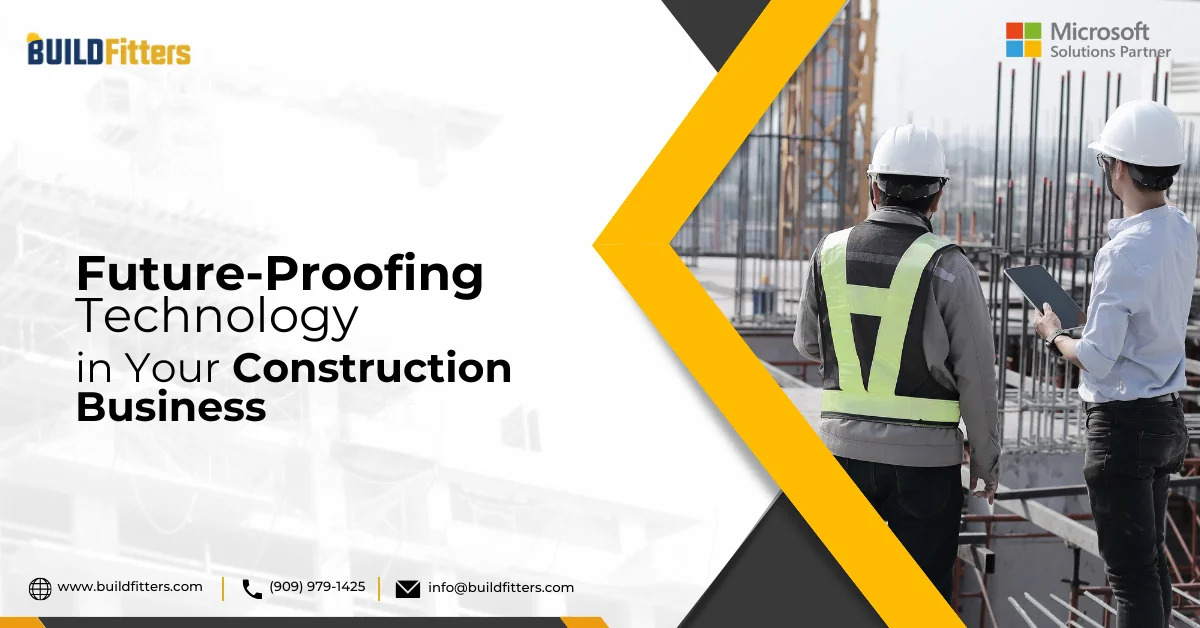 Infographics show the Future-Proofing Technology in Your Construction Business